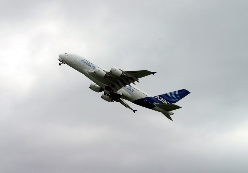 L'A380 au décollage